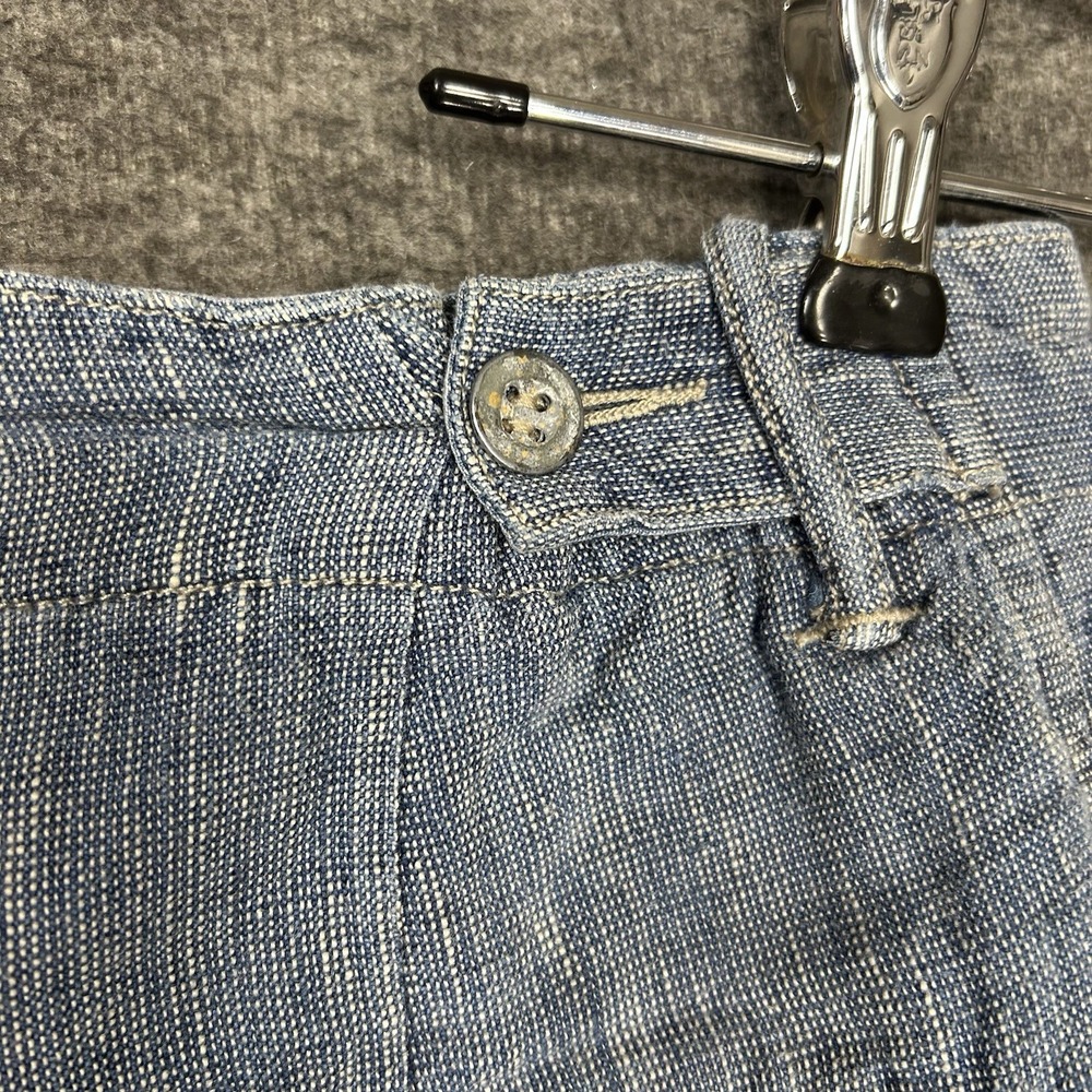 RRL Double RL Shorts Mens 30 Blue 100% Linen 8" inseam - Picture 9 of 13